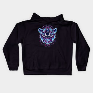 bear head mask Kids Hoodie